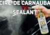 difference cire de carnauba sealant synthétique