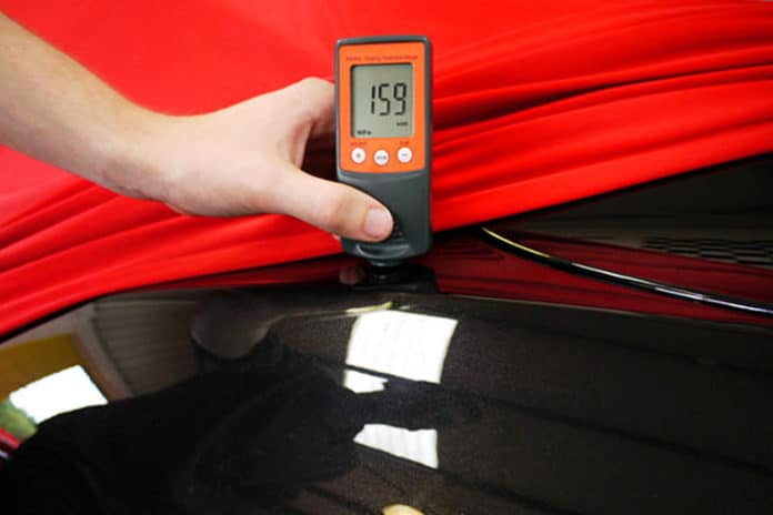 mesurer epaisseur voiture detailing polissage
