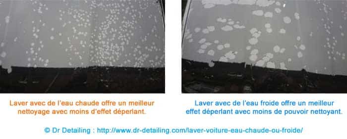 différence laver voiture eau chaude ou froide