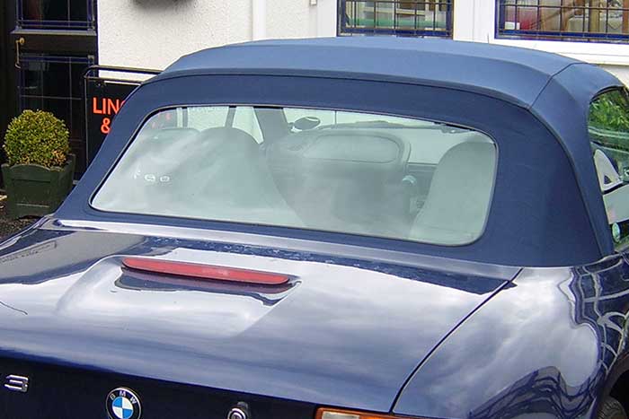 polissage fenetre arriere toit ouvrant cabriolet