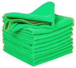 chiffon microfibre vert