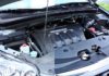 detailing compartiment moteur voiture