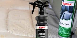 test sonax leather foam cuir voiture