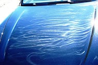 corriger hologrammes peinture voiture