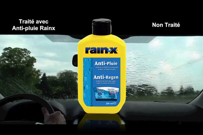 Anti pluie déperlant pour plastique Rain x - Équipement moto