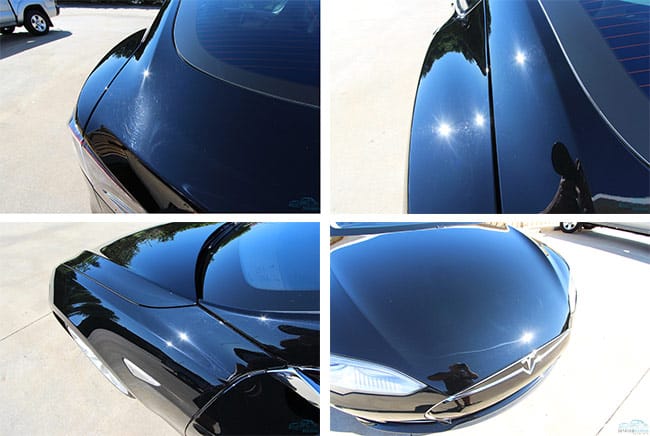 avant correction peinture tesla model s