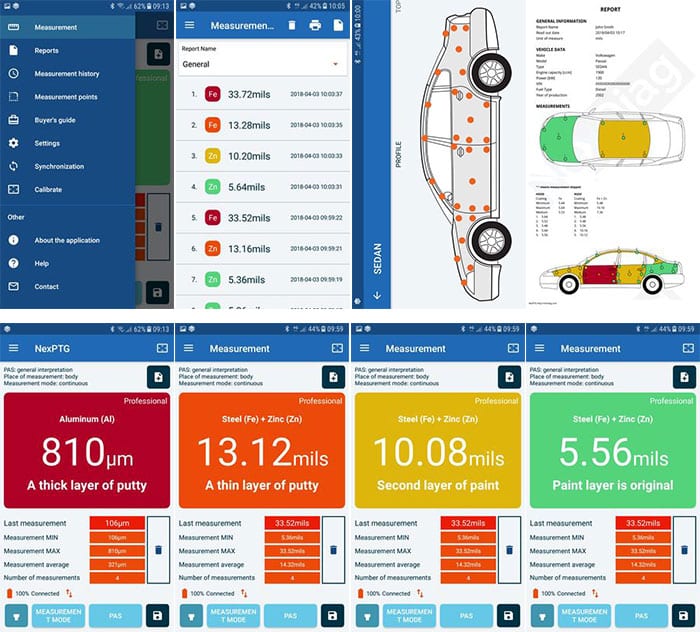 Mesureur épaisseur peinture PTG Nexdiag PRO