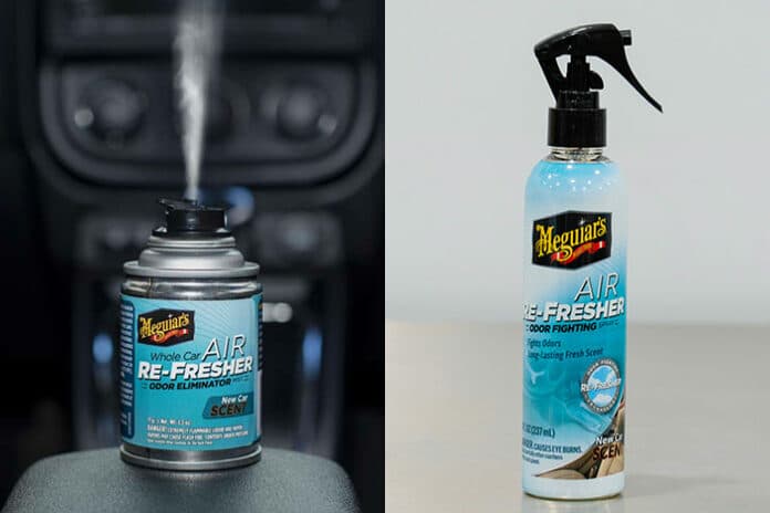 eliminer odeur voiture meguiars re fresher