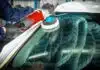 Polissage de vitre de voiture rayure