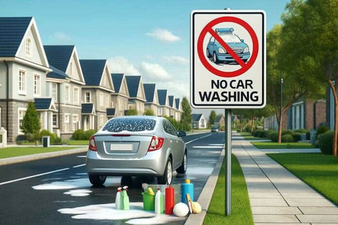 droit laver sa voiture chez soi