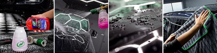 etapes utilisation turtle wax pure seal canon à mousse