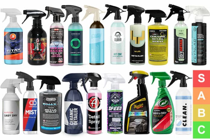 classement meilleurs Quick Detailer voiture tier list