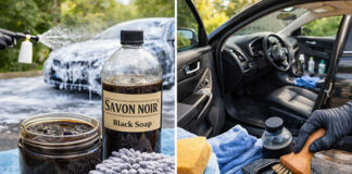 savon noir nettoyer voiture carrosserie detailing
