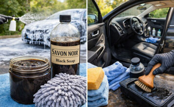 savon noir nettoyer voiture carrosserie detailing